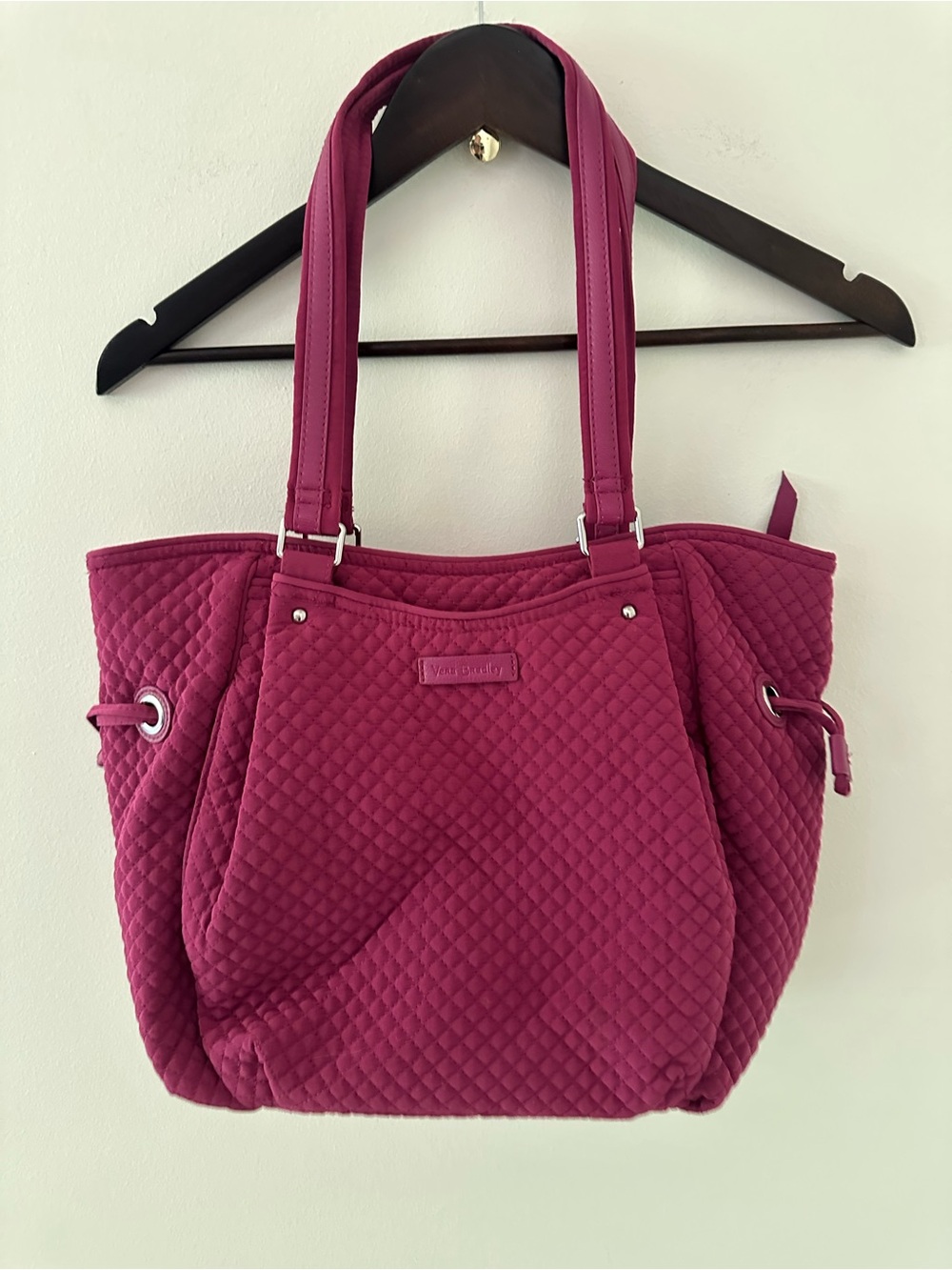 Vera Bradley Quilted Shoulder Bag in Berry Pink